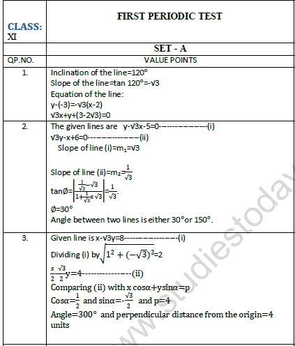 cbse class 11 mathematics worksheet set a solved